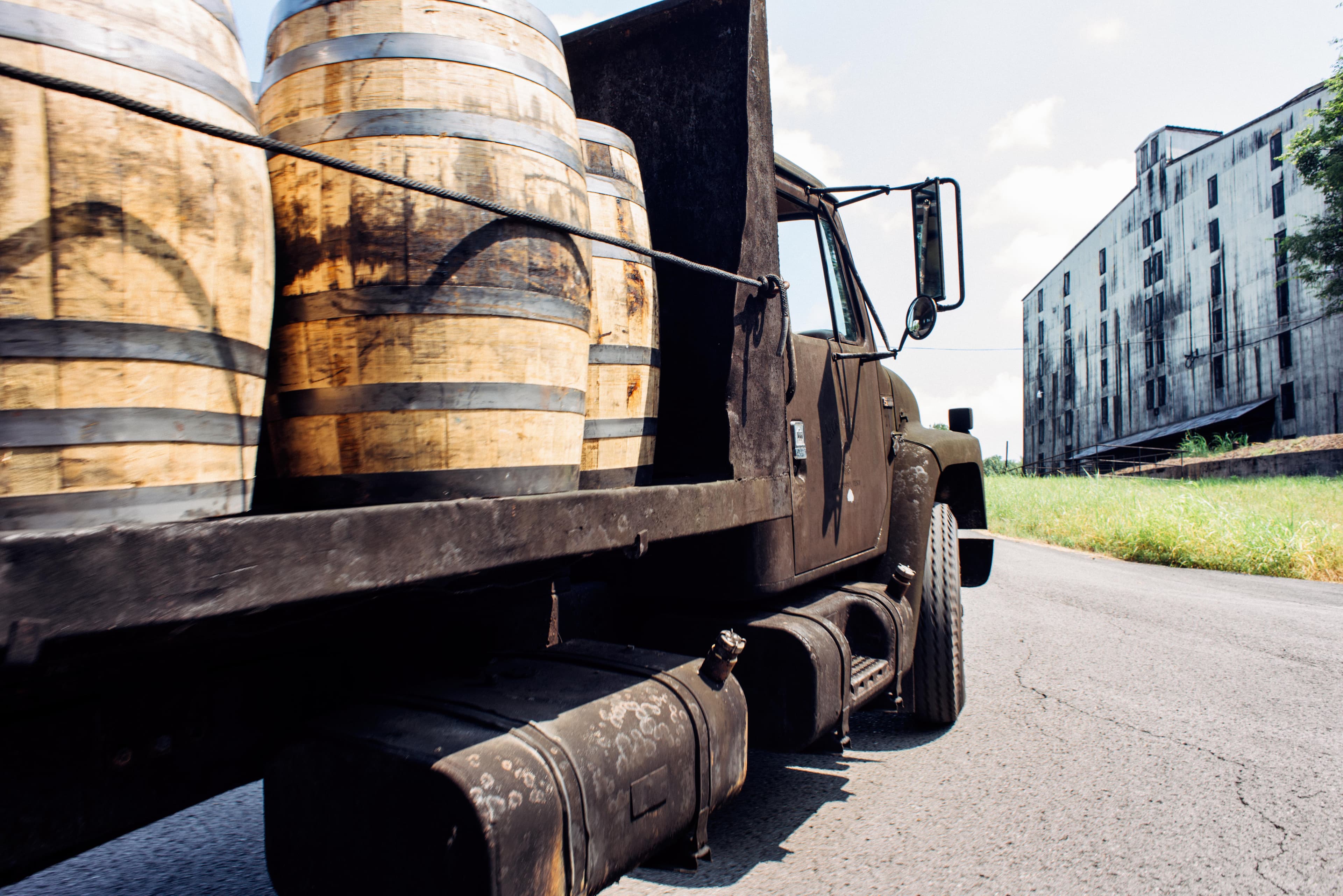 Barrels on truck
