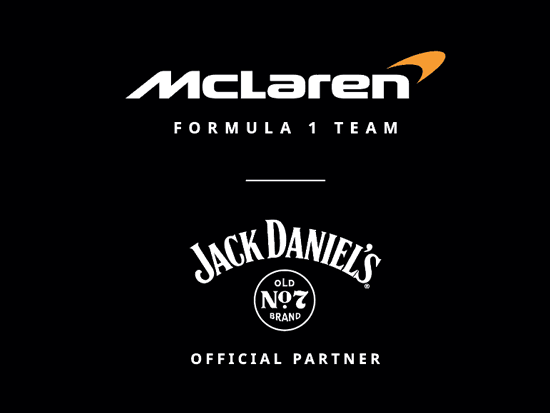 Mclaren and Jack Daniel's logo