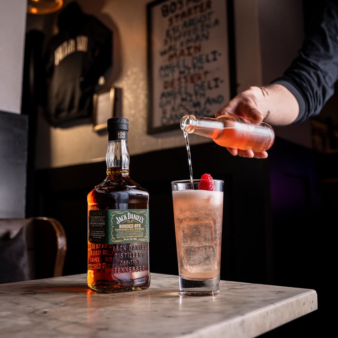 bonded whiskey soda