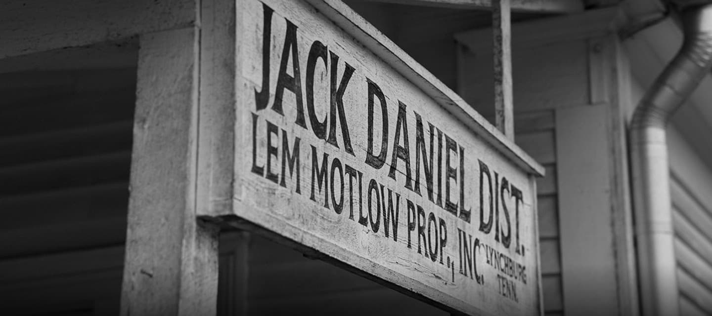 Historic Jack Daniel's distillery sign