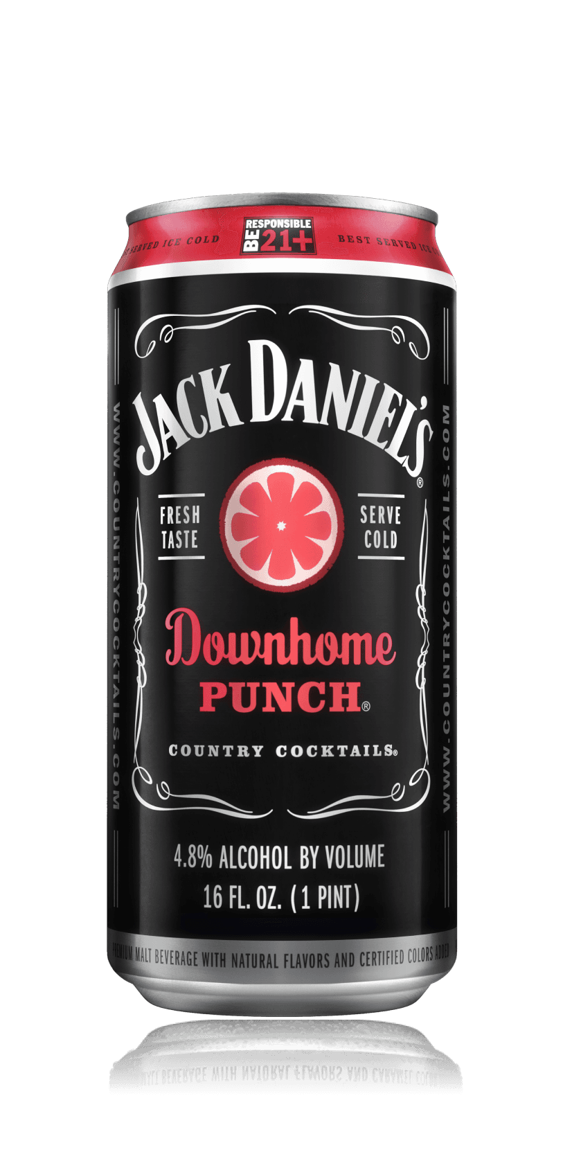 downhome punch country cocktail - with reflection