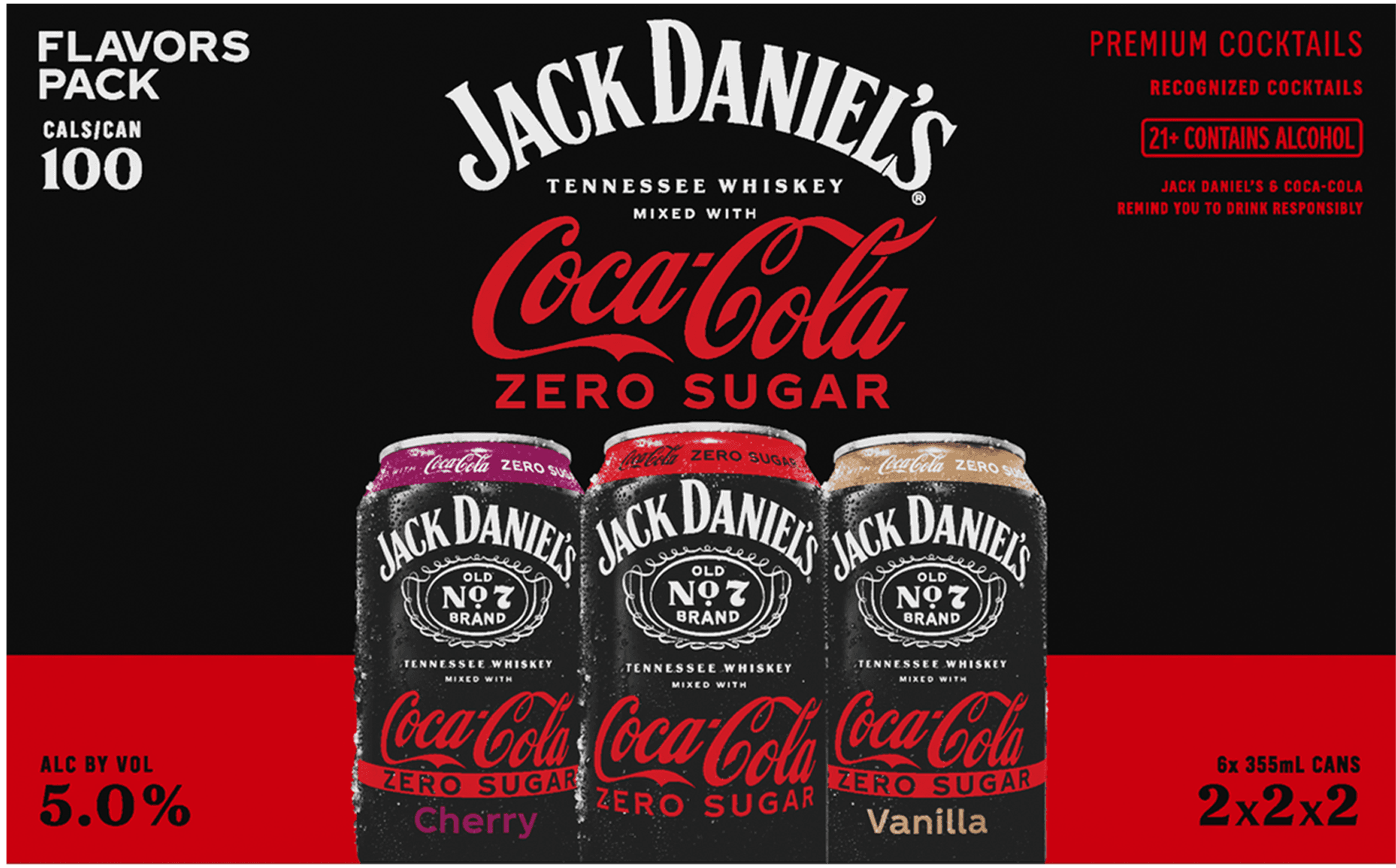 Jack Daniel’s & Coca-Cola Zero Sugar Variety Pack